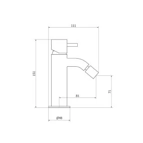 Miscelatore bidet - rubinetti bagno - scheda tecnica