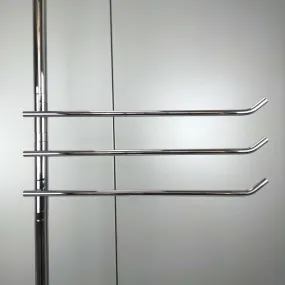 Lampadaire salle de bain – détail porte-serviette réglable