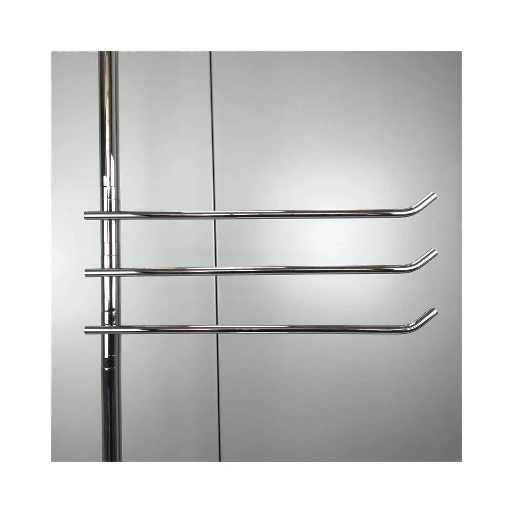 Lampadaire salle de bain – détail porte-serviette réglable