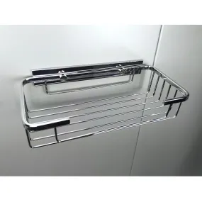 Porte savon de douche collé en laiton chromé - accessoires de douche