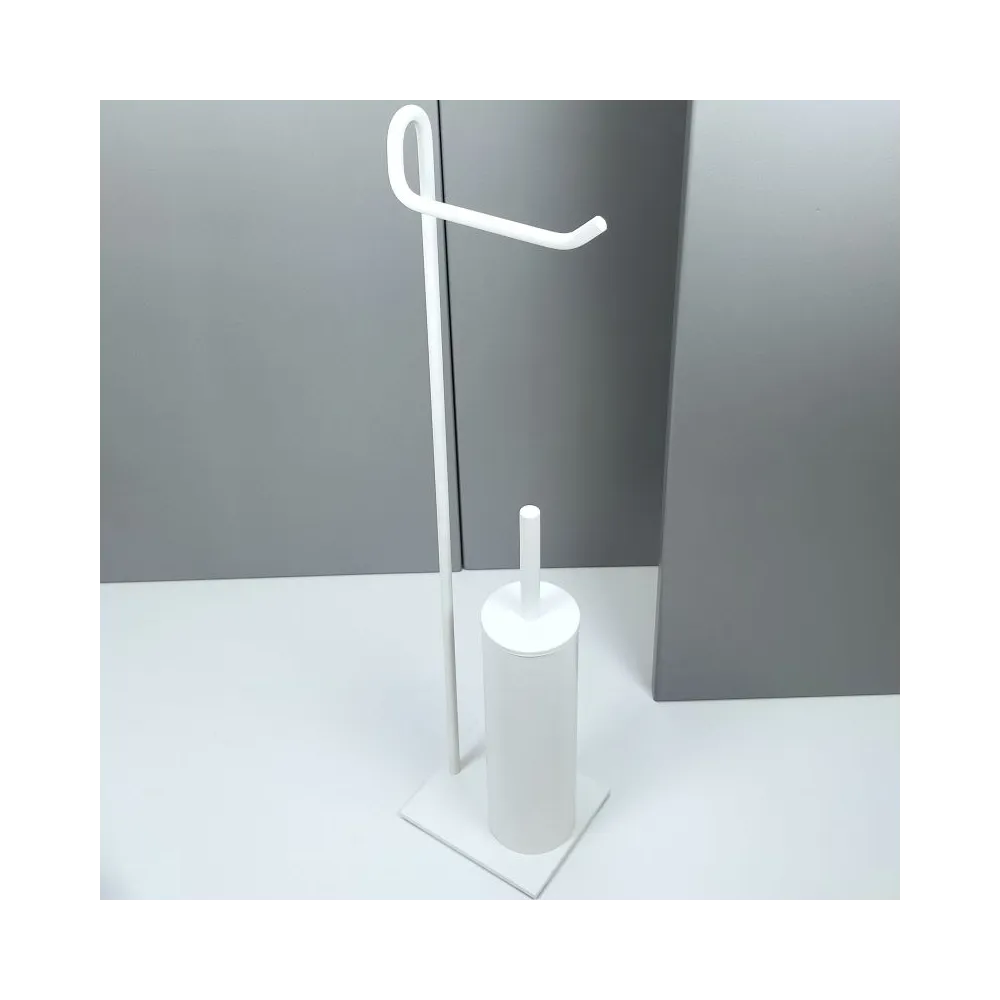 Lampadaire de salle de bain en acier inoxydable peint AISI304 - base 13 x 15 cm