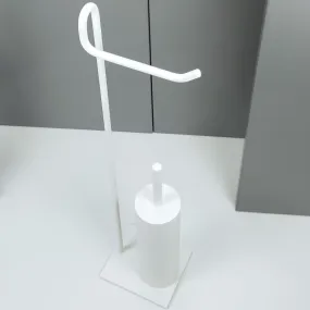 Badezimmer-Stehlampe aus lackiertem Edelstahl AISI304 – Sockel 13 x 15 cm
