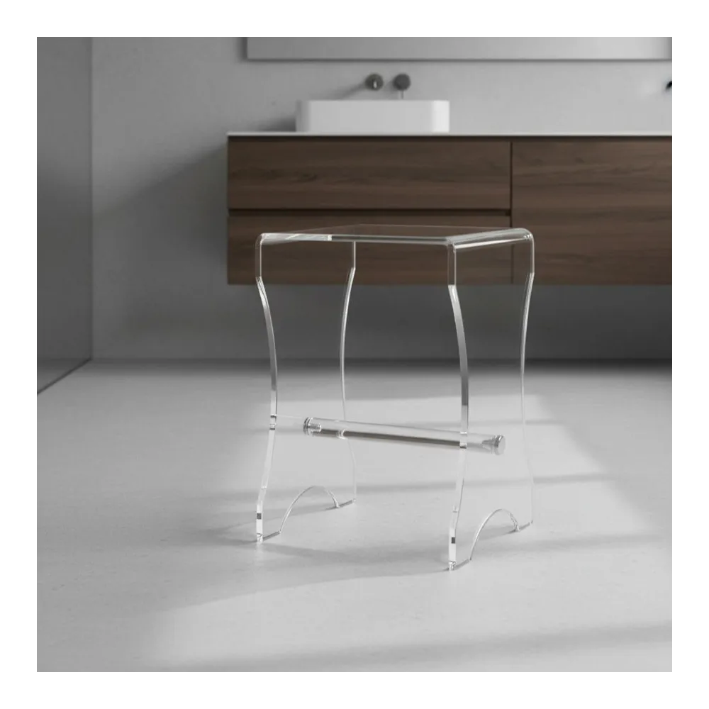 Badezimmerhocker aus Plexiglas - Badezimmerzubehör