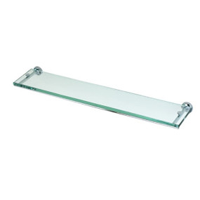 Etagère de salle de bain 60 cm Dance line en laiton chromé et plexiglas - accessoires de salle de bain