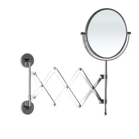 Miroir grossissant extensible double face.
