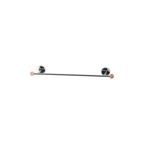 Porte-serviettes - Serviettes de bain 35 cm ligne Elite en laiton chromé avec embouts en verre coloré - accessoires de salle de 