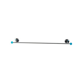 Porte-serviettes - Serviettes de bain 50 cm ligne Elite en laiton chromé avec embouts en verre coloré - accessoires de salle de 