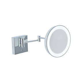 Miroir grossissant de salle de bain avec lumière LED à batterie