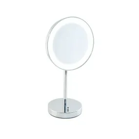 Specchio ingranditore da bagno con luce Led batteria da appoggio