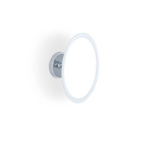 Miroir grossissant de salle de bain mural grossissant 2X - laiton chromé