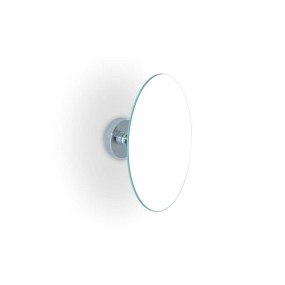 Miroir grossissant de salle de bain mural en laiton chromé, grossissement 2X