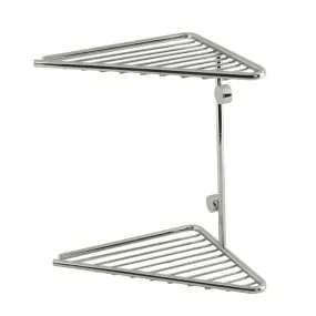 Grille de douche d'angle en laiton chromé - accessoires de douche