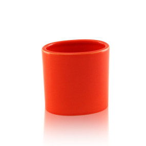 Verre autoportant ovale en céramique - accessoires de salle de bain