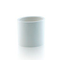 Bicchiere da appoggio ovale in ceramica - accessori bagno