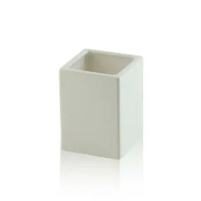 Bicchiere da appoggio quadrato in ceramica