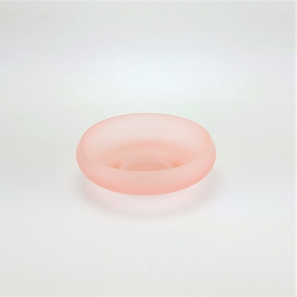 Outlet complementi bagno - porta sapone vetro rosa
