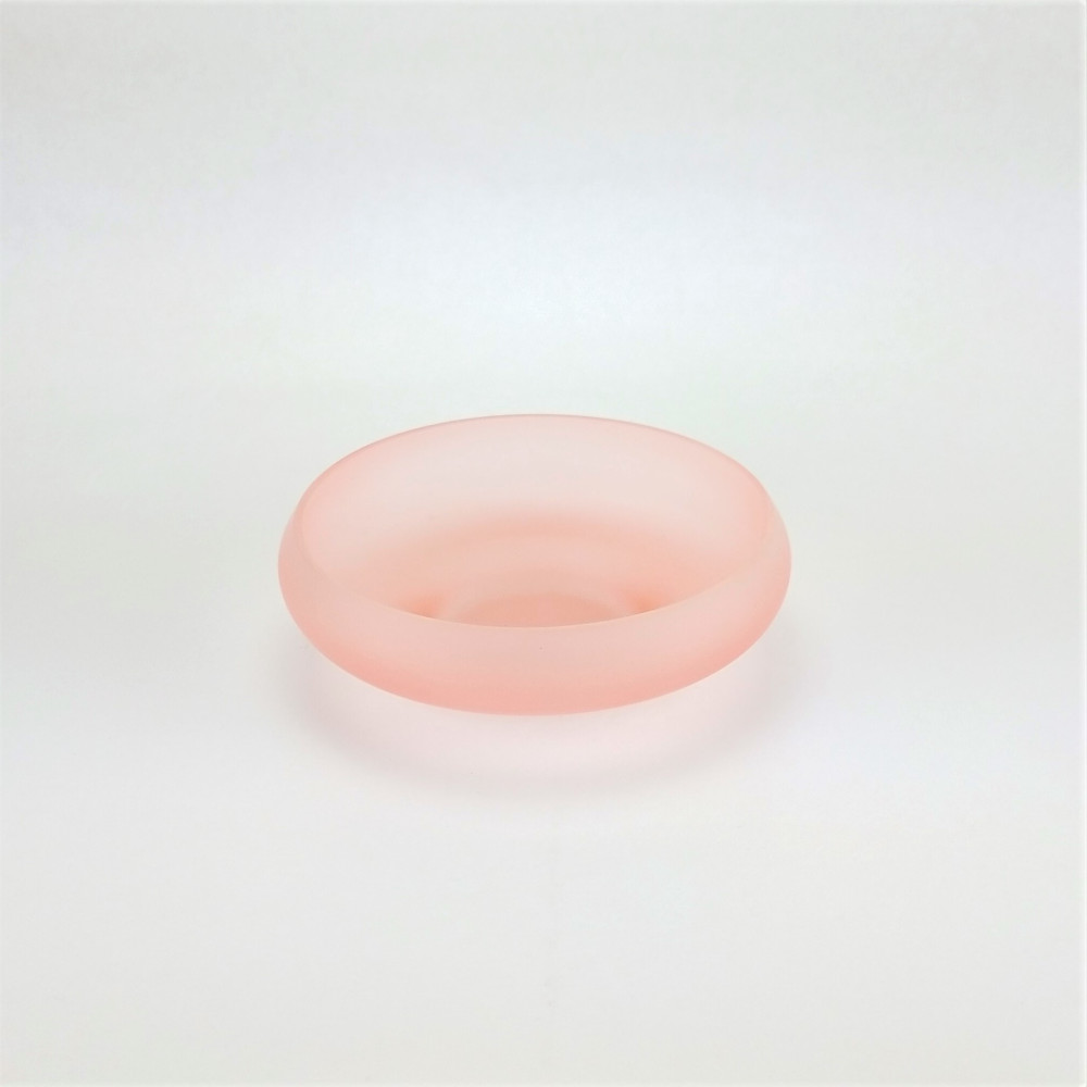 Outlet complementi bagno - porta sapone vetro rosa
