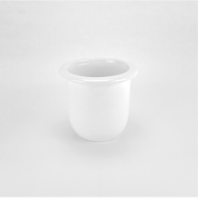 Outlet bagno - Porta bicchiere ceramica- accessori bagno - oggettistica bagno