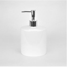 Distributeur de savon ovale en céramique - objets de salle de bain