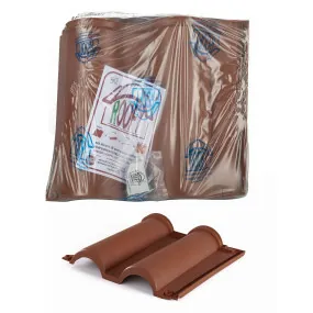 Tegola plastica color terracotta
