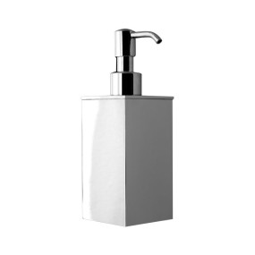 Dosatore di sapone liquido da bagno da appoggio  linea Picasso in ottone cromato - accessori bagno