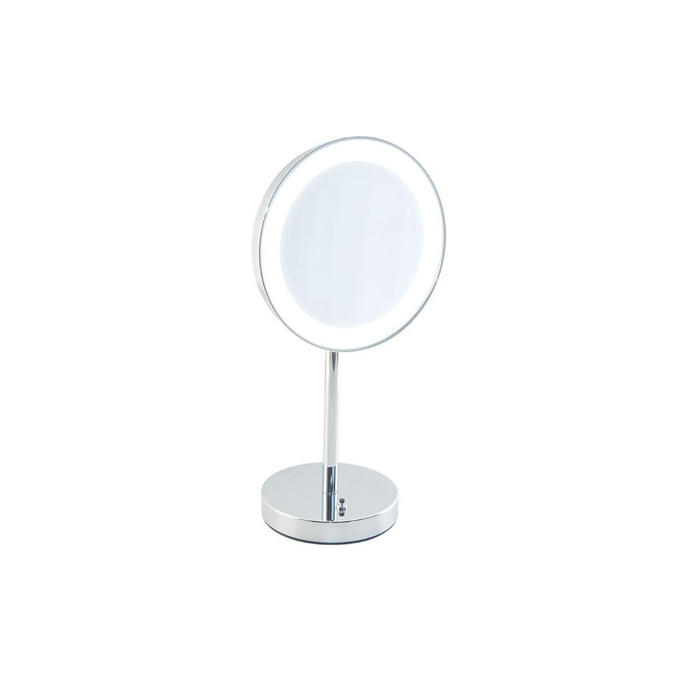 Specchio ingranditore da bagno con luce Led batteria da appoggio