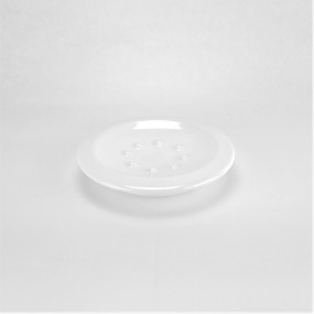 Outlet complementi bagno - porta sapone ceramica bianca